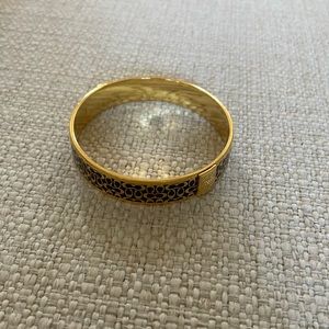 Coach gold plated bangle bracelet